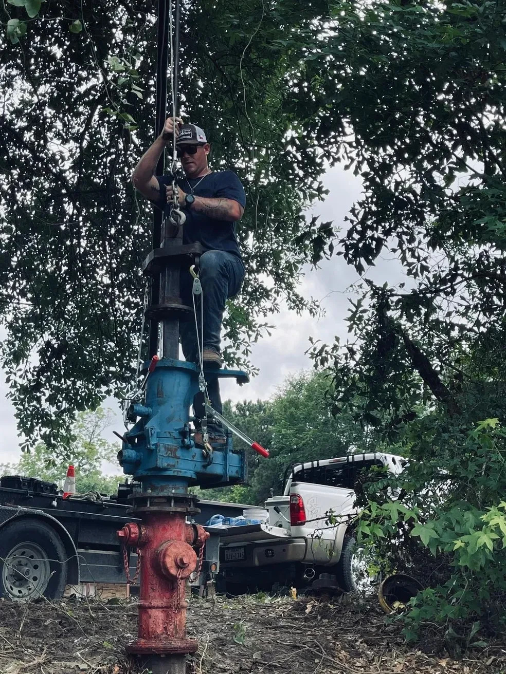 Fire hydrant flow testing and repair